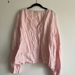 Women's Nordstrom Pink Button-Up Blouse